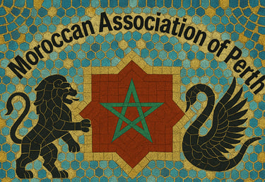 Moroccan Association of Perth Logo in Tile mode.