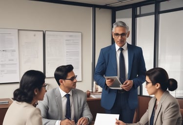 A courier delivering official rent agreement papers to a customer’s doorstep in Pune.
