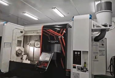 Mazak CNC with mist extraction.