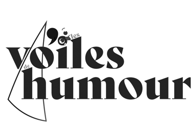 a woman in a black and white shirt and a black and white logo