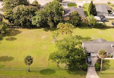 Aerial photo of a residential estate