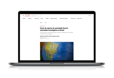 Imagem de comutador com o site sobre dever de reporte OES Advogados