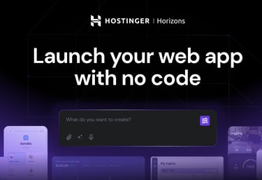Hostinger, tạo trang web bằng AI không cần biết lập trình
