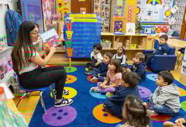 teacher reads oopa book to class
