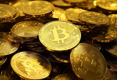 pile of bitcoin for investing