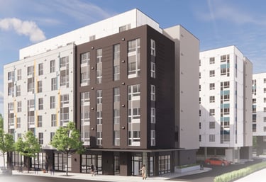 Altaire at Jackson Park. Live Brighter! Exterior rendering of the future Altaire at Jackson