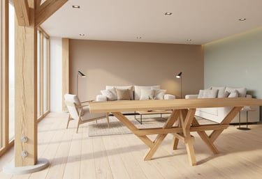 Pied de table moderne 