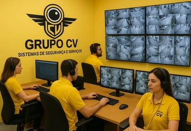 Alarme monitorado do Grupo CV Segurança Eletrônica com atendimento 24h em Viamão.