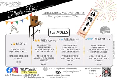 Formules Photo-Box