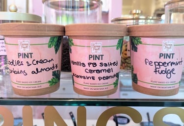 three cups of coffee and a cup of coffee on a shelf