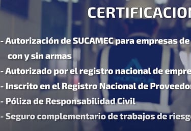 agentes de seguridad certificaciones