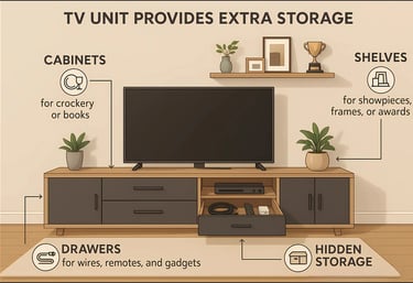 Tv Units with extra storage