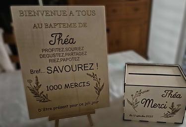 Affichage remerciement