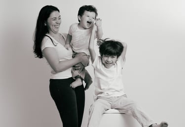 fotos em familia em estudio