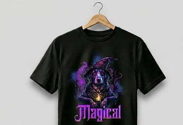 T-shirt nera cotone pesante 203gsm piegata dettaglio tessuto streetwear