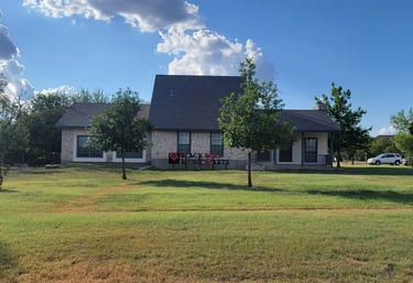 front yard of BlackBox Music & Arts studio
