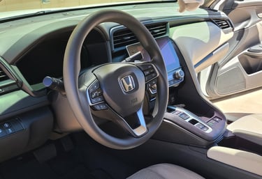 Luxury car interior detailed to a spotless finish in Las Vegas.