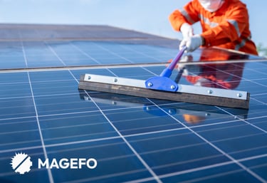 Limpieza de paneles solares
