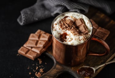 Bebida de Cacao con agua o leche