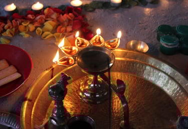 puja items used in rituals