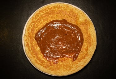 Panqueque con dulce de leche