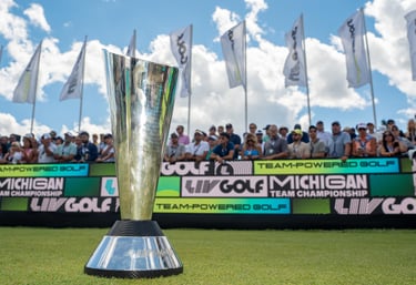 LIV Golf Team Championship trophy at Michigan (Photo: LIV Golf)