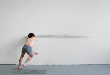 Mathieu Bonardet Sans titre ligne performance dessin art contemporain