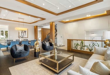 Interior picture of a modern family room in Aurora