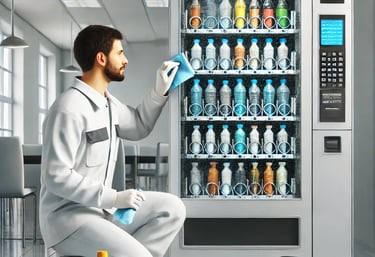 Technicien qui nettoie une machine à spirale