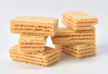 Wafer biscuits from Dukes, Britannia and others