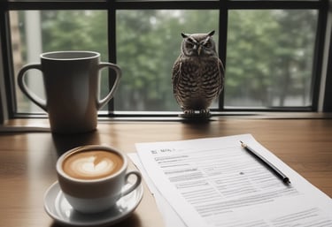 A friendly CPA working closely with a client, reviewing QuickBooks reports on a laptop in a cozy office.