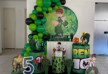Aluguel de decoração infantil Ben 10 na Freguesia do Ó com mesa decorada temática para festa
