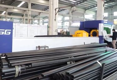 Raw steel materials prepared for strength equipment manufacturing