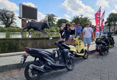 explore Bali on a scooter