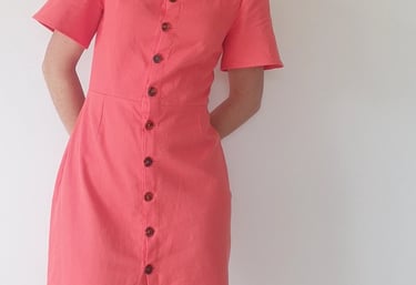tenue sur-mesure robe corail