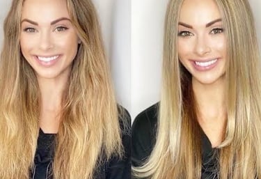 stock photo Brazilian blowout 