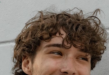 Men's textured perm hairstyle - Men's perm services Brookfield IL