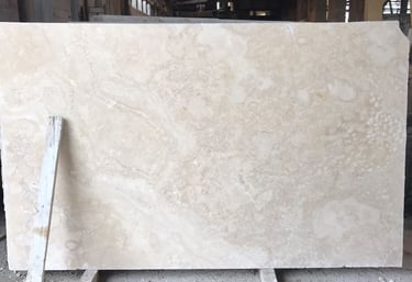 White Travertine Slabs