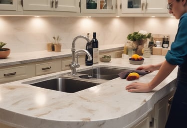 Deep cleaning A catalina foothills kitchen 