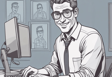 Mister D portrait, he is expert in automatic layout and automatic catalogs PDF generation.