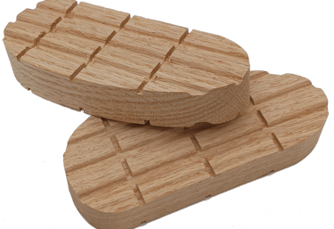 Premium medium oak bovine hoof block – uniform size for cattle hoof repair