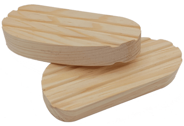 Bovine hoof blocks ready for shipping from Rosholt, WI