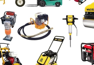a variety of different types of concrete mixers