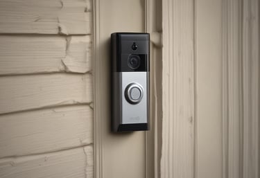 a video doorbell mounted to the side of a wall