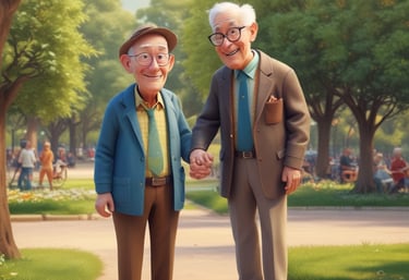 A hand uses a stylus to draw on a tablet, depicting a cartoon character in a casual pose. The digital drawing illustrates a laid-back character with long hair wearing headphones, large boots, and baggy clothing, surrounded by abstract shapes.