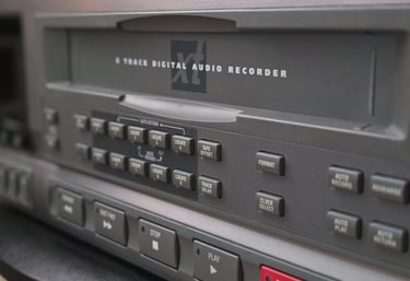 An 8 track ADAT tape transferring machine.
