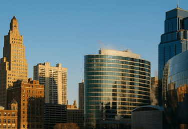 clear day in downtown Kansas City