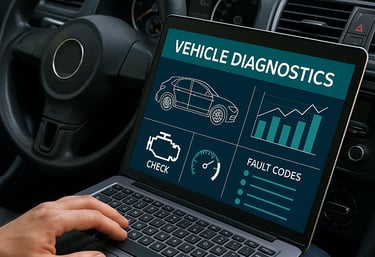 For privacy purposes we did not use a real diagnostic screen.