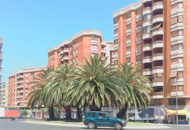 Fachada exterior de Berceo Rooms en Logroño