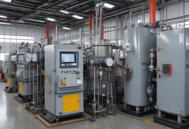 Technician installing automation equipment on heavy machinery in Argentina.